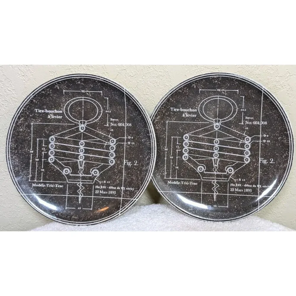 Set of 2 Tire-Bouchon by Williams-Sonoma 2011 Appetizer Plates 6-1/2
